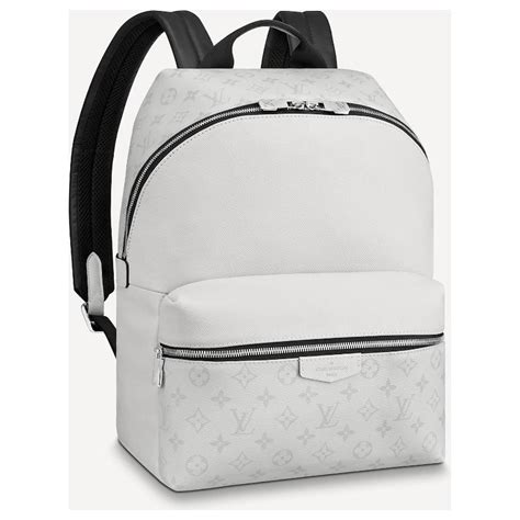white lv backpack